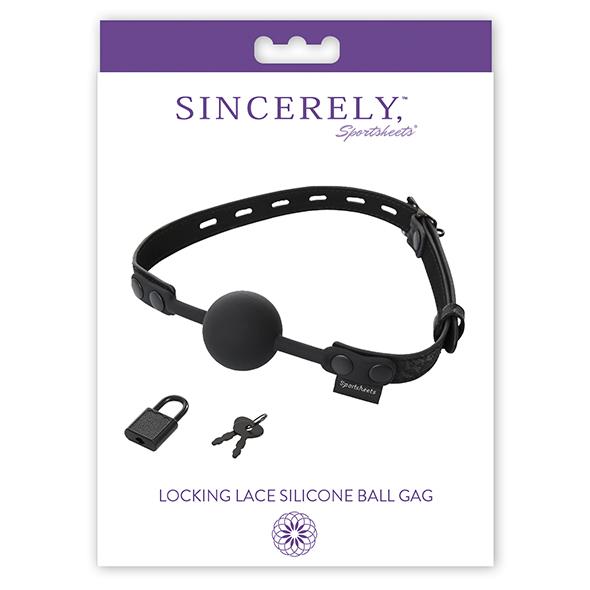 Sportsheets - Sincerely Locking Lace Silicone Ball Gag 3