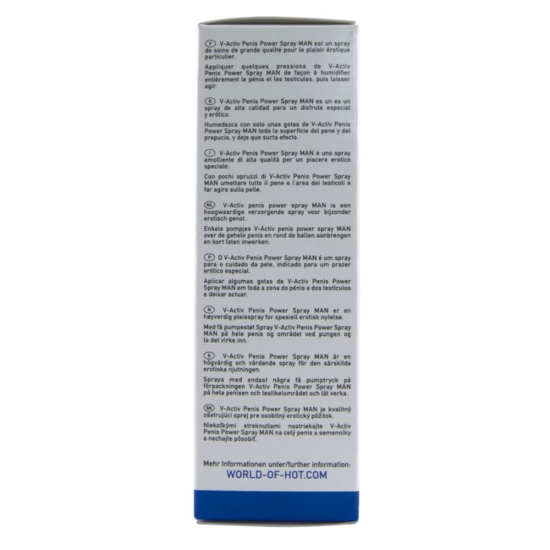 Hot - v-activ penis power spray for men 50 ml 5