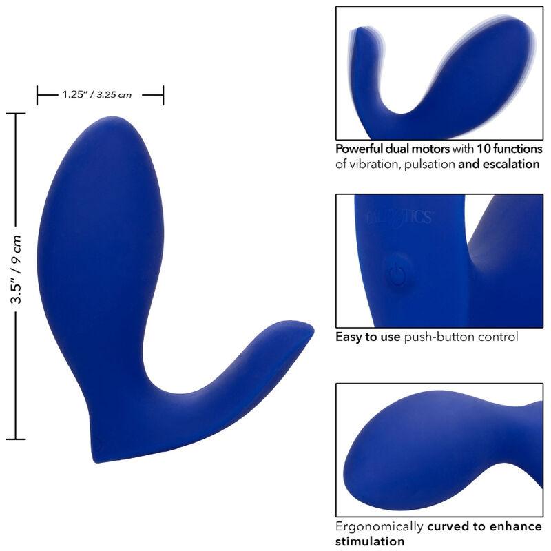 Calexotics - Admiral Rimming Prostate Stimulator & Vibrator Blue 3