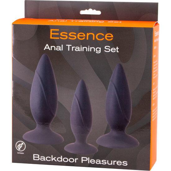 Sevencreations Essence Black Anal Training Kit - Análne Kolíky, Sada