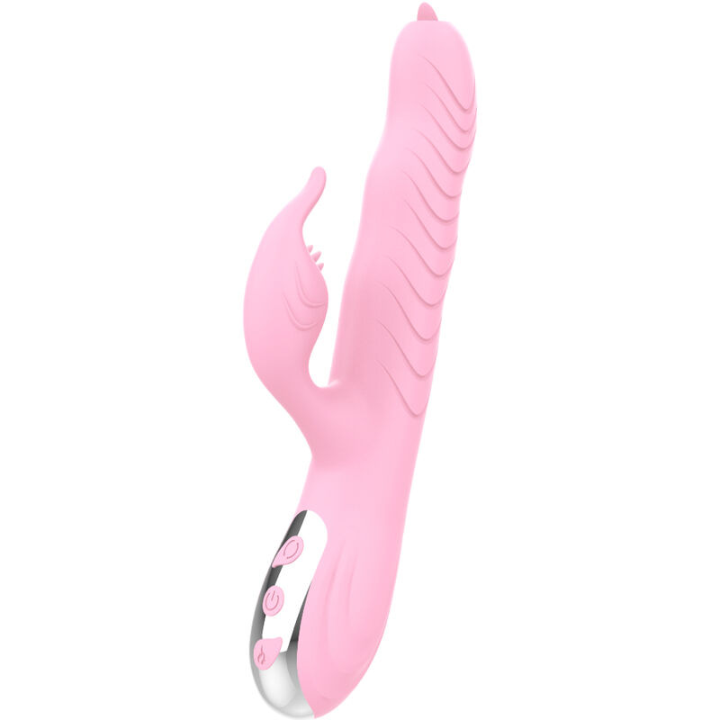 Armony - marcia vibrator & thrusting double tongue heat effect pink 3