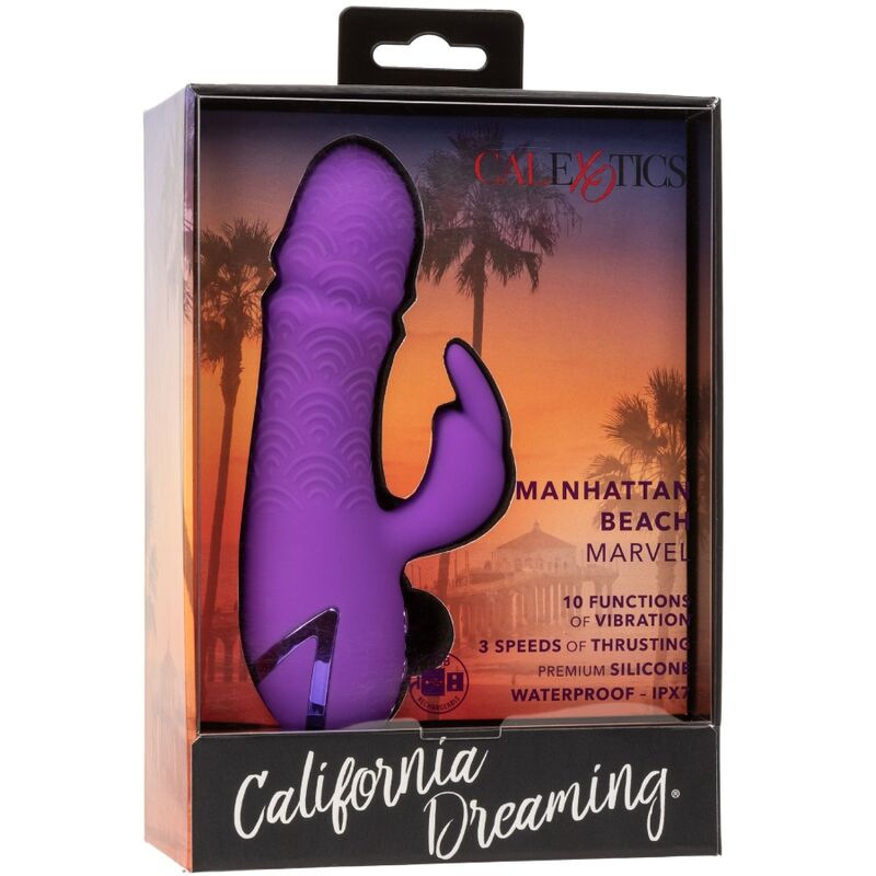Calexotics - manhattan beach marvel vibrator rabbit purple by california dreaming 9