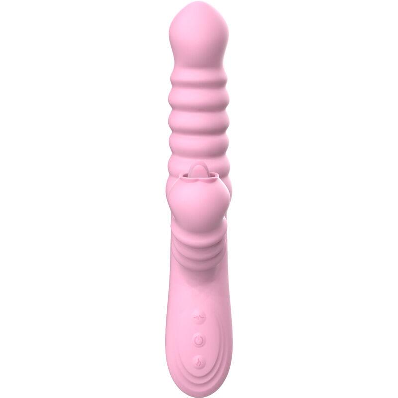 Armony - Vibrator Multifunction With Stimulating Tongue Heat Effect Pink 3