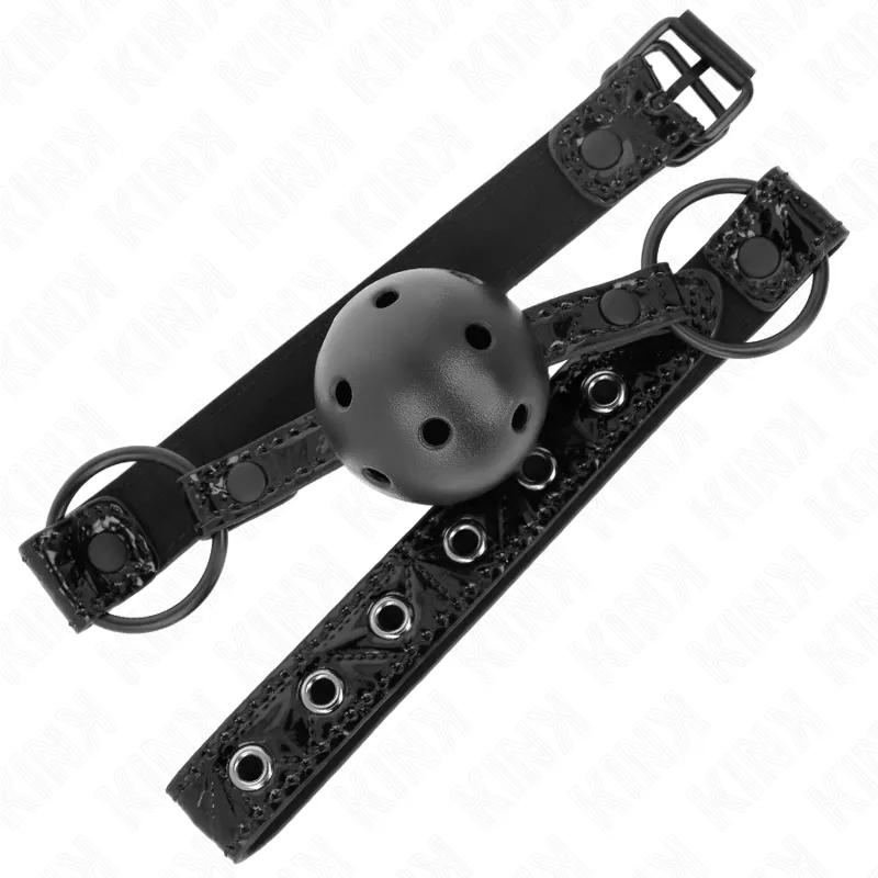 Kink - Diamond Pattern Ball 4.5 Cm Gag Model 3 64.5 Cm Adjustable 42-60 Cm