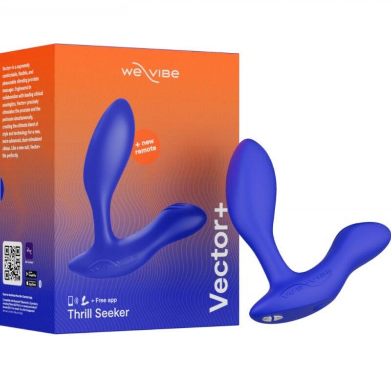 We-Vibe - Vector+ Vibrating Prostate Massager Royal Blue