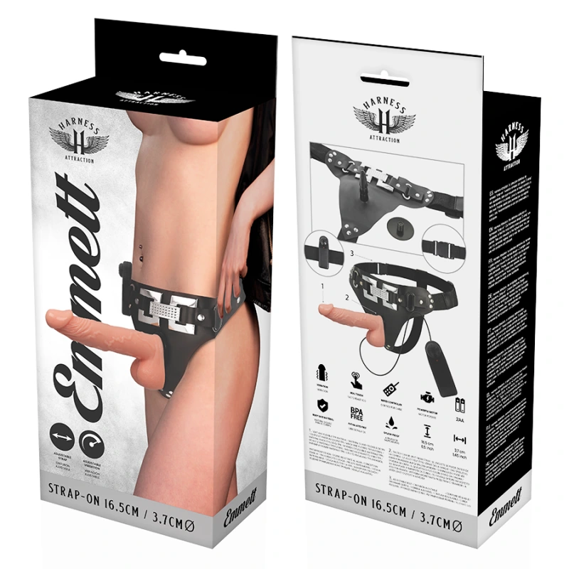 Harness attraction - rnes emmett realistic vibrator 16.5 cm -o- 3.7 cm 6