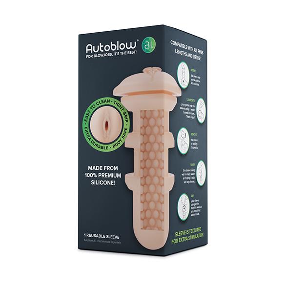 Autoblow - A.I. Silicone Vaginal Sleeve Beige 7