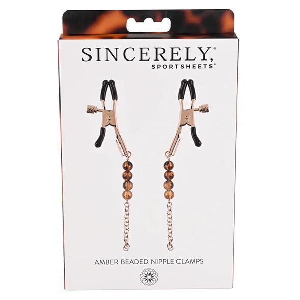 Sportsheets - Amber Beaded Nipple Clamps 5