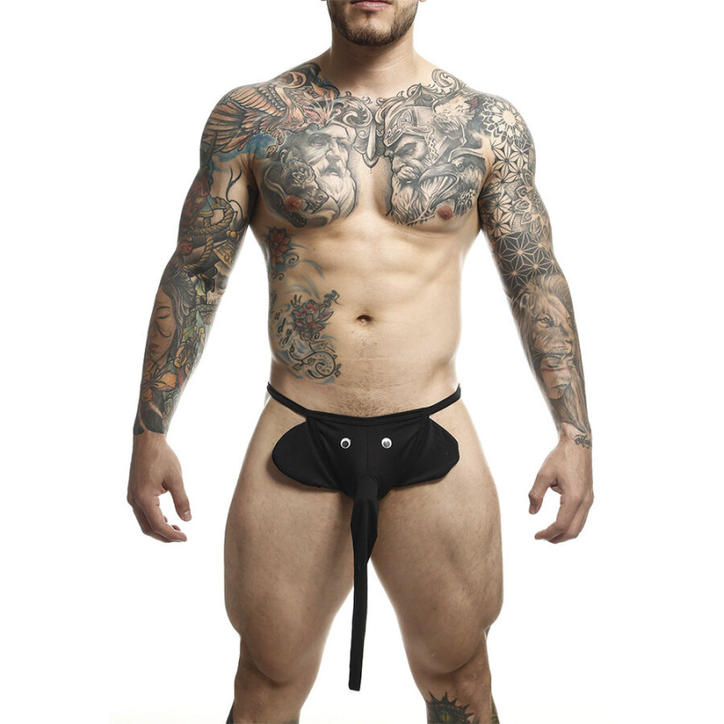 Mob - black elephant thong one size