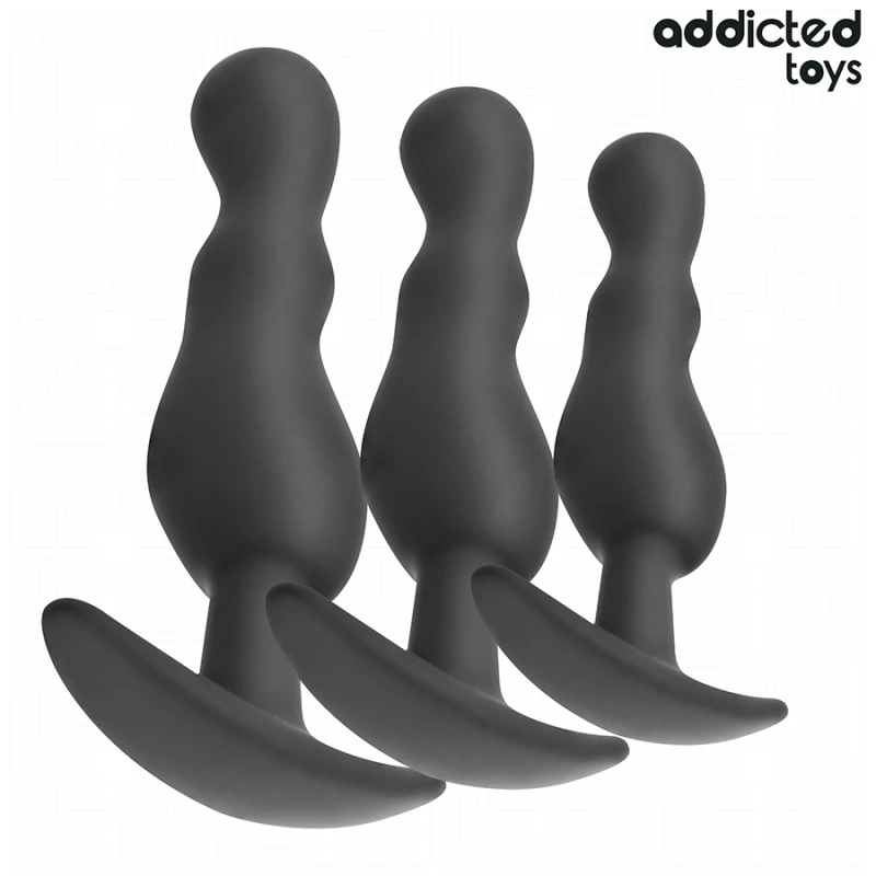 Addicted toys - set of 3 anal plug silicone model 1 1