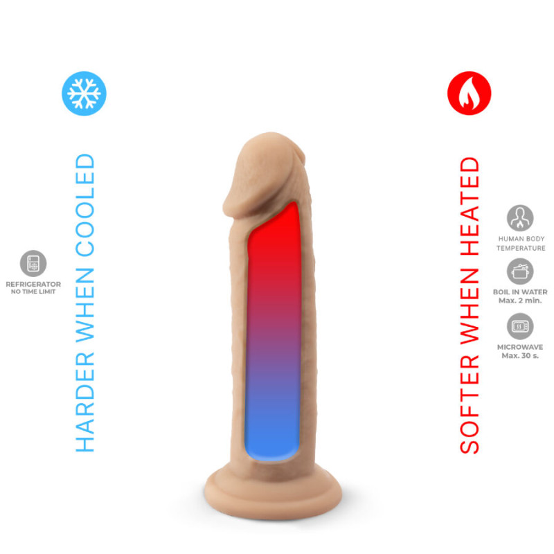Silexd - realistic penis model 2 premium thermoreactive silicone 15.4 cm 6