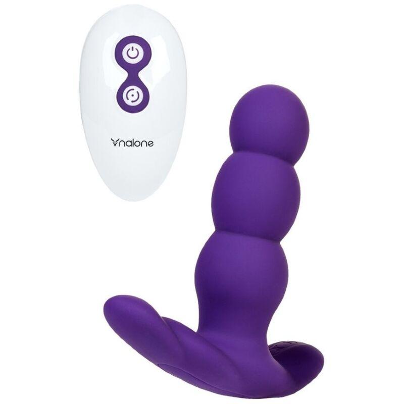 Nalone - Pearl Anal Vibrator With Remote Control Purple