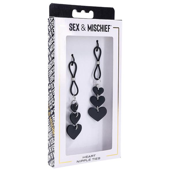 Sportsheets - Sex & Mischief Heart Nipple Ties 7