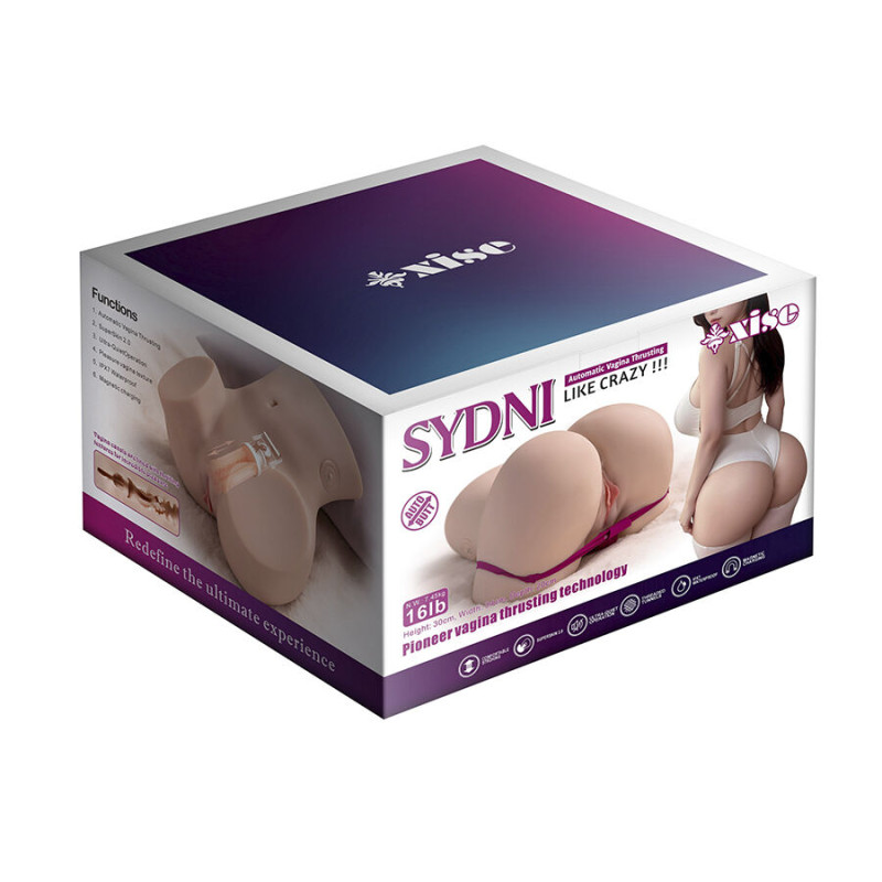 Xise - sydni realistic multiposition vagina masturbator with thrusting 16