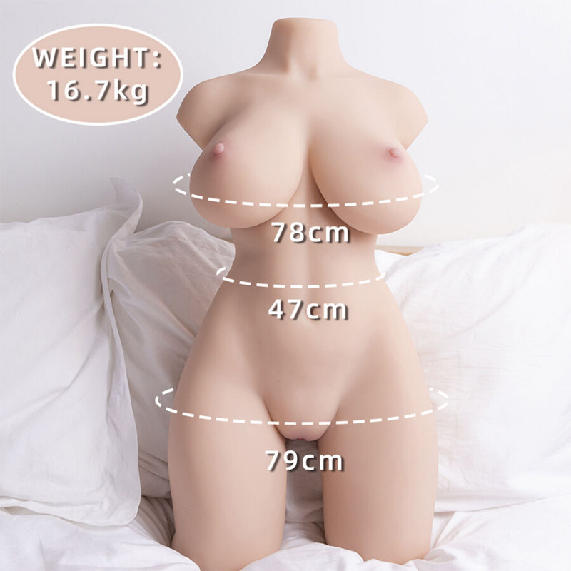Xise - tidy female realistic torso with thrusting 71 cm 2
