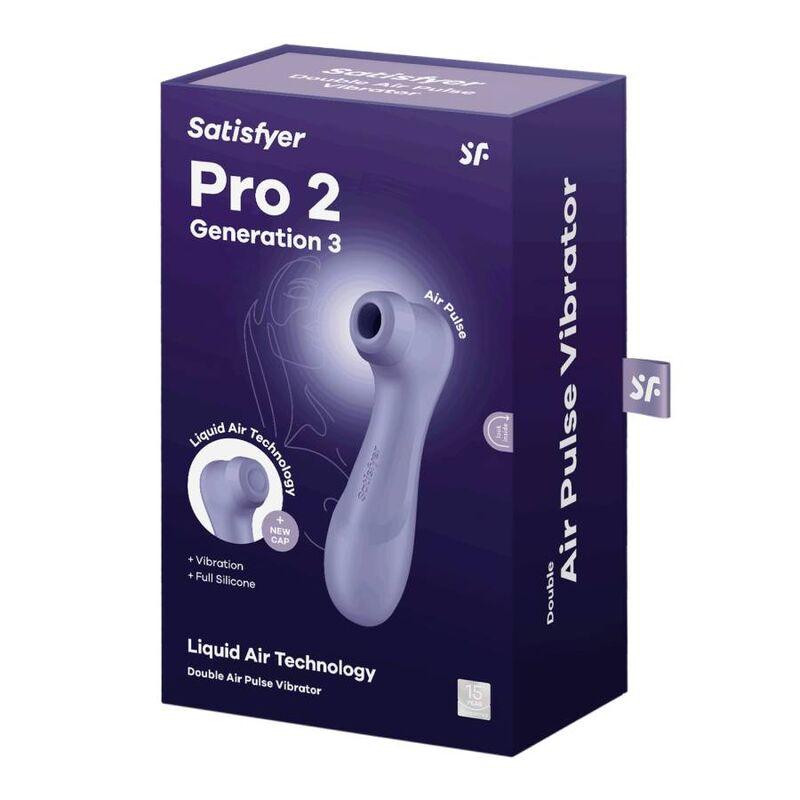 Satisfyer Pro 2 Generation 3 Liquid Air Technology Lilac - Stimulátor Klitorisu 5