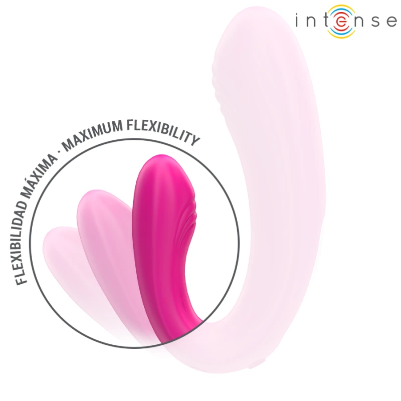Intense - janet dual u-shaped stimulator and vibrator with remote control pink 5