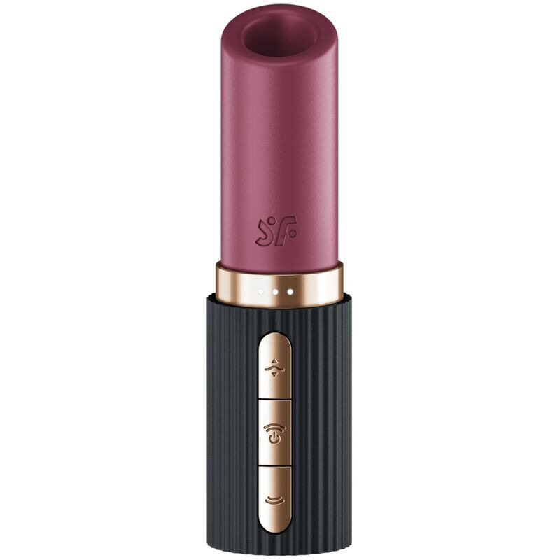 Satisfyer - pro 2 kiss wave clitoris stimulator garnet / black 1