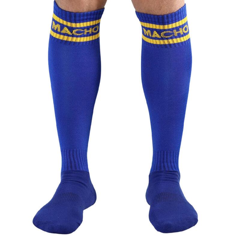 Macho - Long Socks One Size Blue