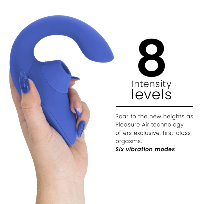 Womanizer - blend rabbit vibrator stimulator vibrant blue 4