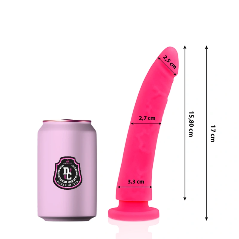Delta club - toys pink dildo medical silicone 17 cm -o- 3 cm