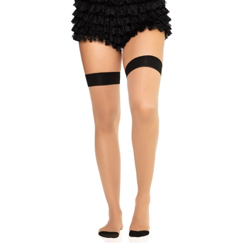 Leg avenue - 1963 spandex backseam stockings black - one size 4