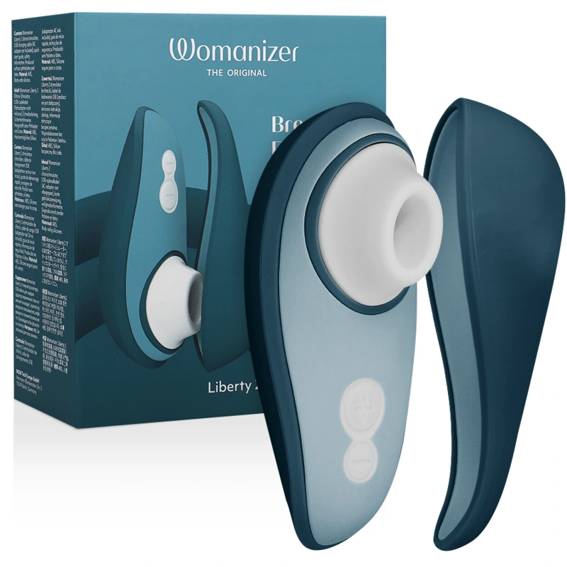 Womanizer - liberty 2 clitoris stimulator & suction blue