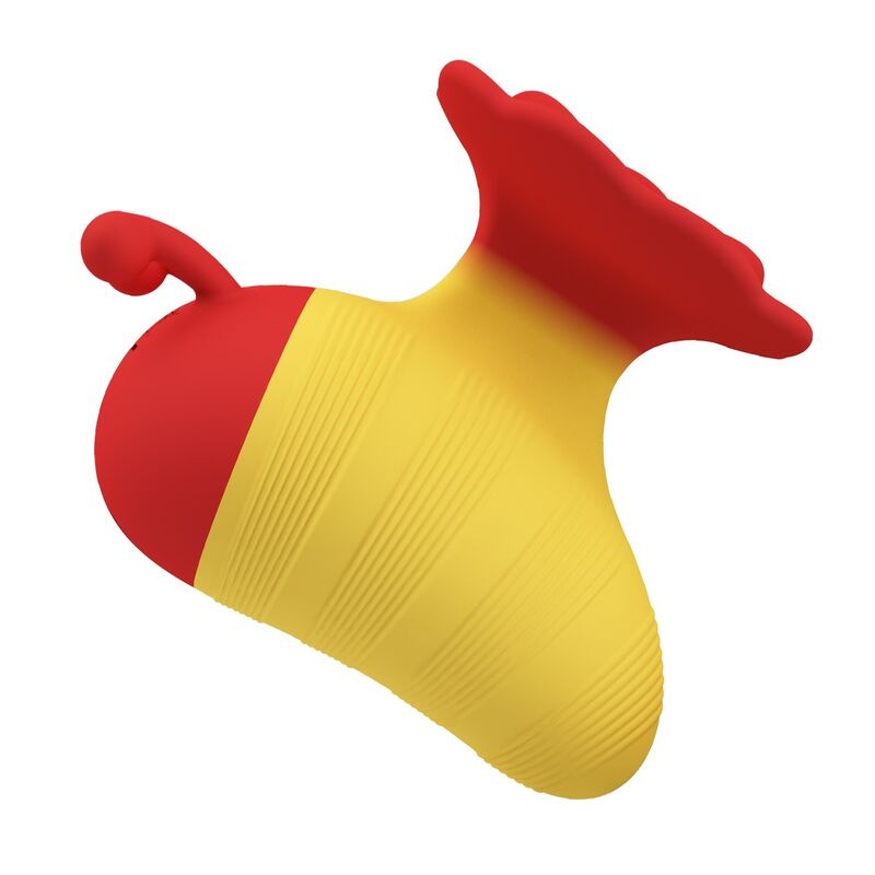 Pretty love - little bee rechargeable clitoral stimulator 7 modes red/yellow 4