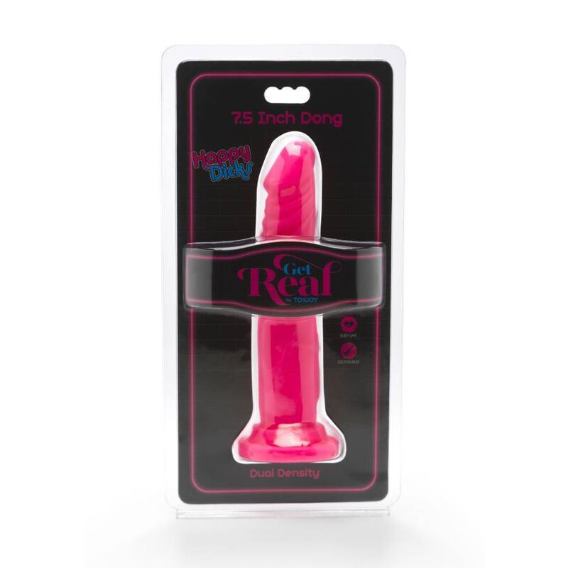 Get real - happy dicks dong 19 cm pink 1