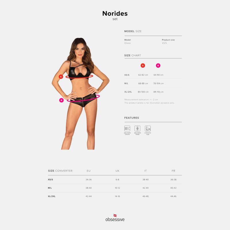 Obsessive - Norides Two-Piece Set Black M/L 7