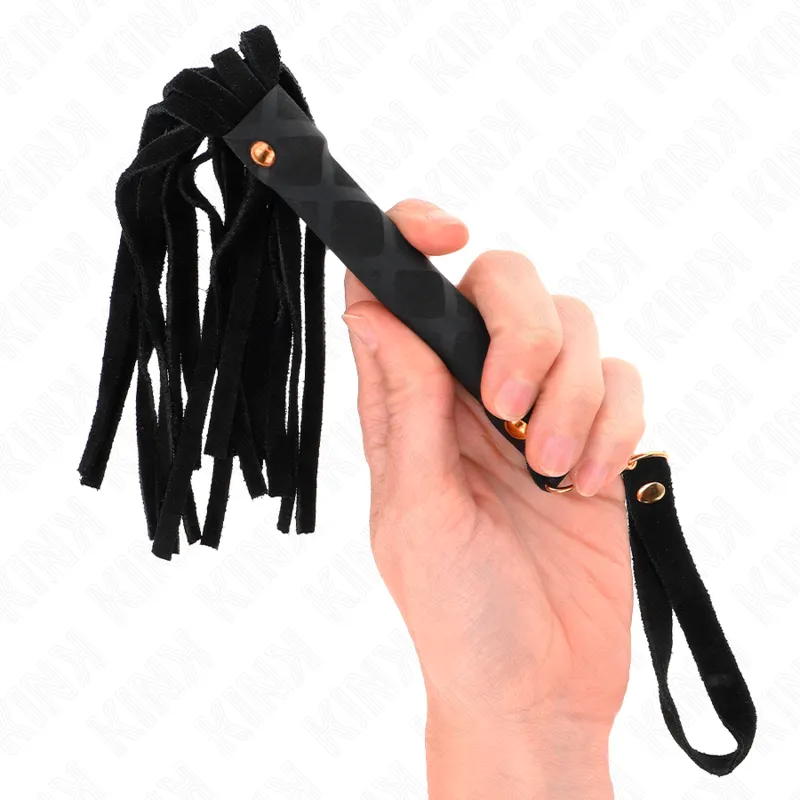 Kink - Black Suede Mini Whip 30 Cm 2