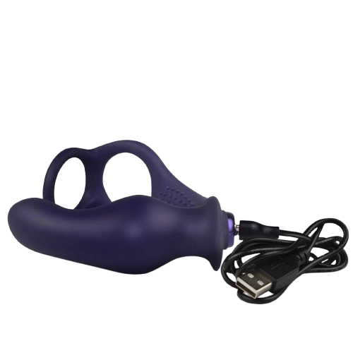 Rocks-off - nova zenturian vibrating prostate plug with rings 16 modes dark blue 2