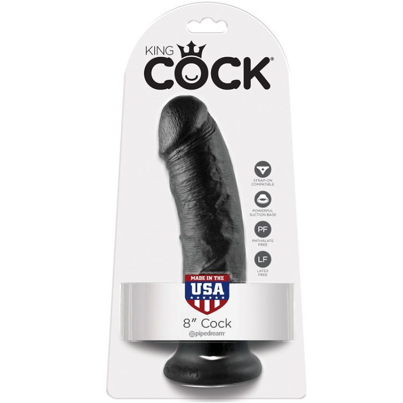 King cock - 8 dildo black 20.3 cm 3