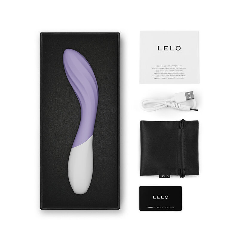 Lelo - mona twist rechargeable app-controlled g-spot vibrator lavender 4