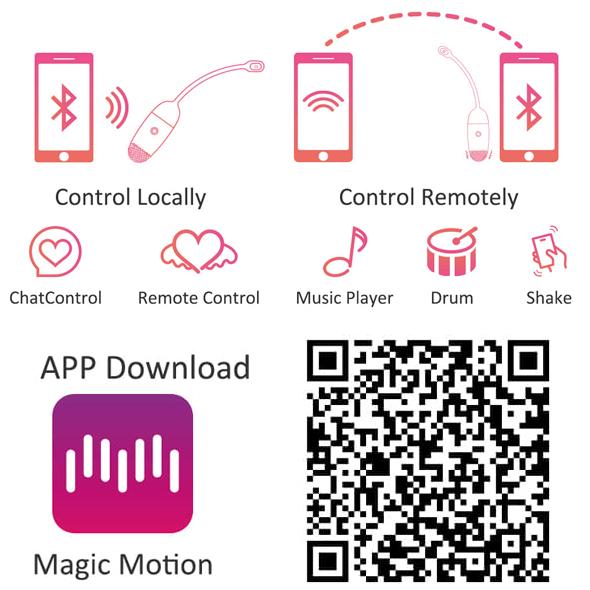 Magic Motion - Vini App Controlled Love Egg Orange - Vibračné Vajíčko