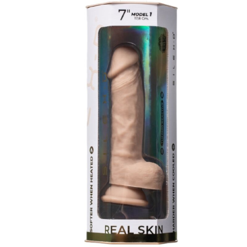 Silexd - model 1 real skin realistic penis thermo reactive 17.8 cm flesh 5