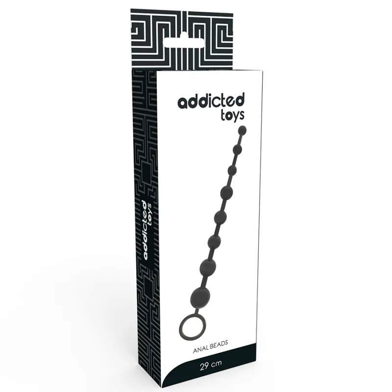 Addicted Toys Anal Beads 29cm Black - Análne Guličky