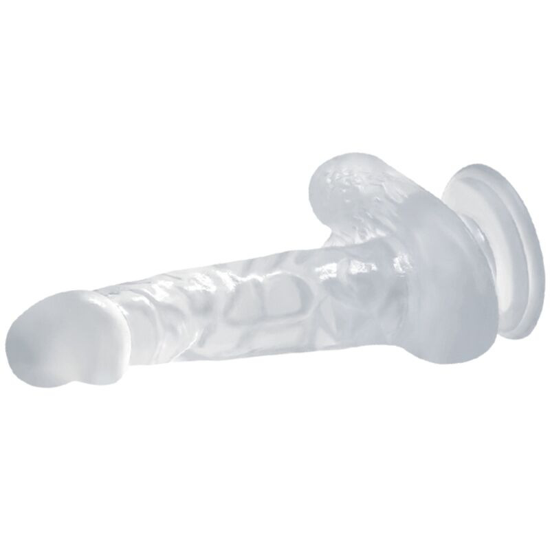 Baile - realistic dildo with suction cup and testicles 16.7 cm transparent 2