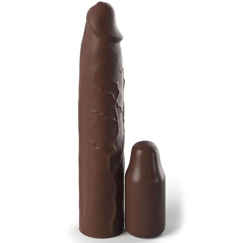 Fantasy x- tensions - pipedreams sleeve 22,86 cm + 7,62 cm plug brown 2