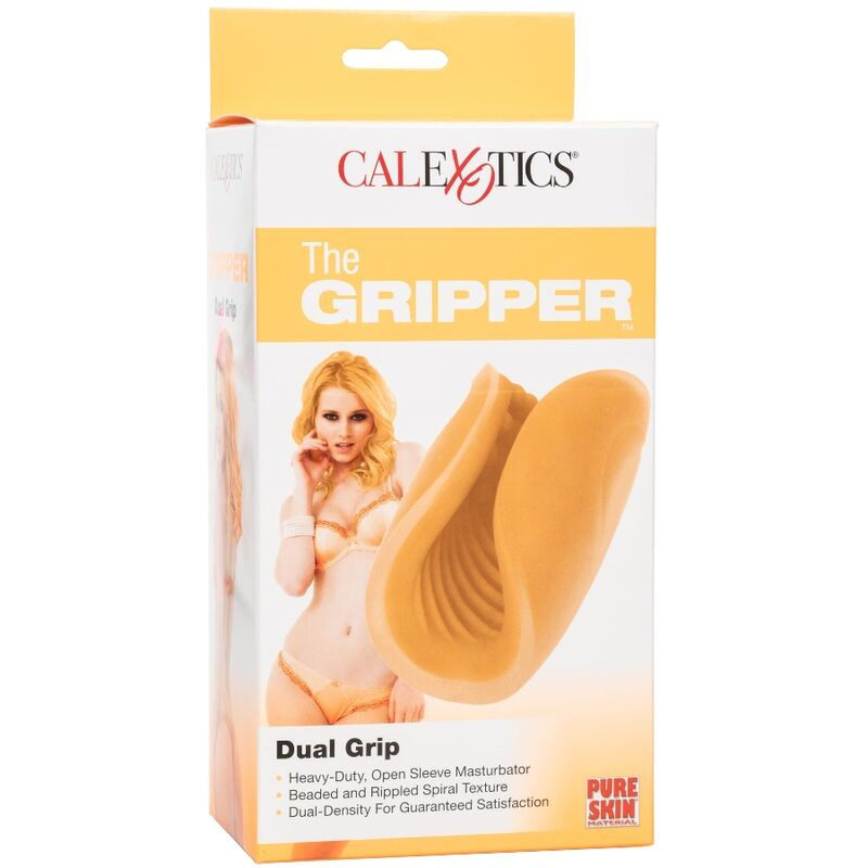 Calexotics - beaded grip masturbator orange 9