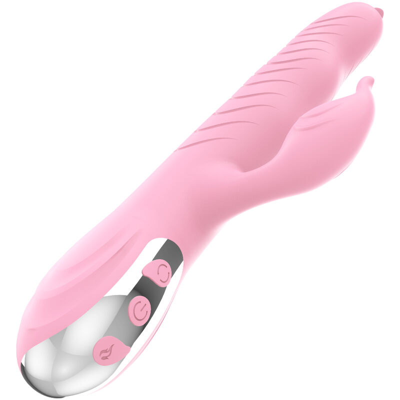 Armony - marcia vibrator & thrusting double tongue heat effect pink 4