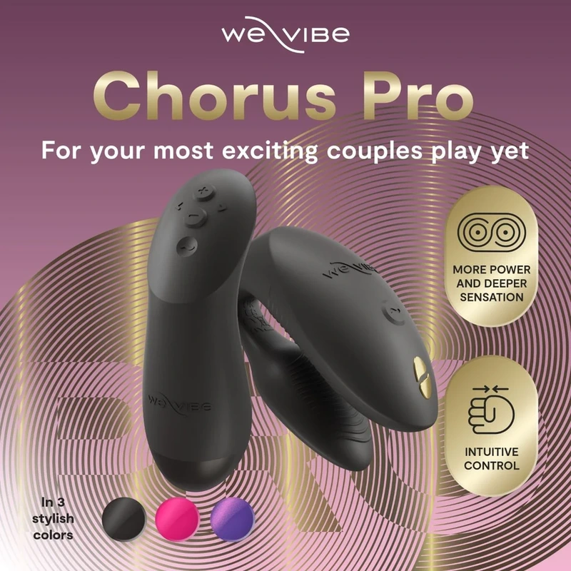 We-vibe - chorus pro premium couples vibrator satin black 3