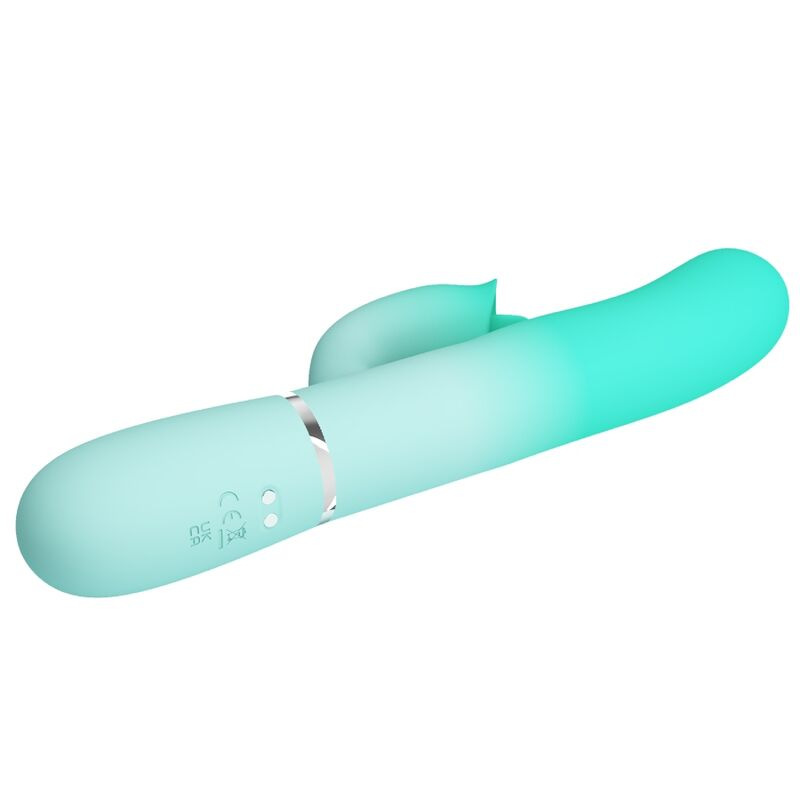 Pretty love - gigi multifunction rabbit vibrator aqua green 3