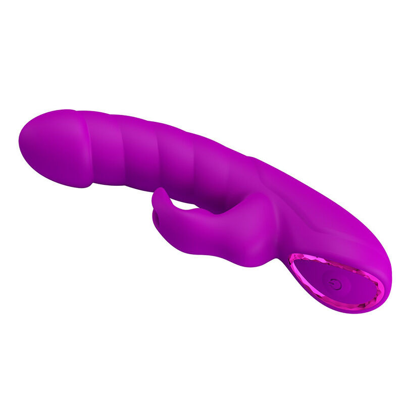 Pretty love - monica rechargeable dual stimulation g-spot and clitoral vibrator purple 6