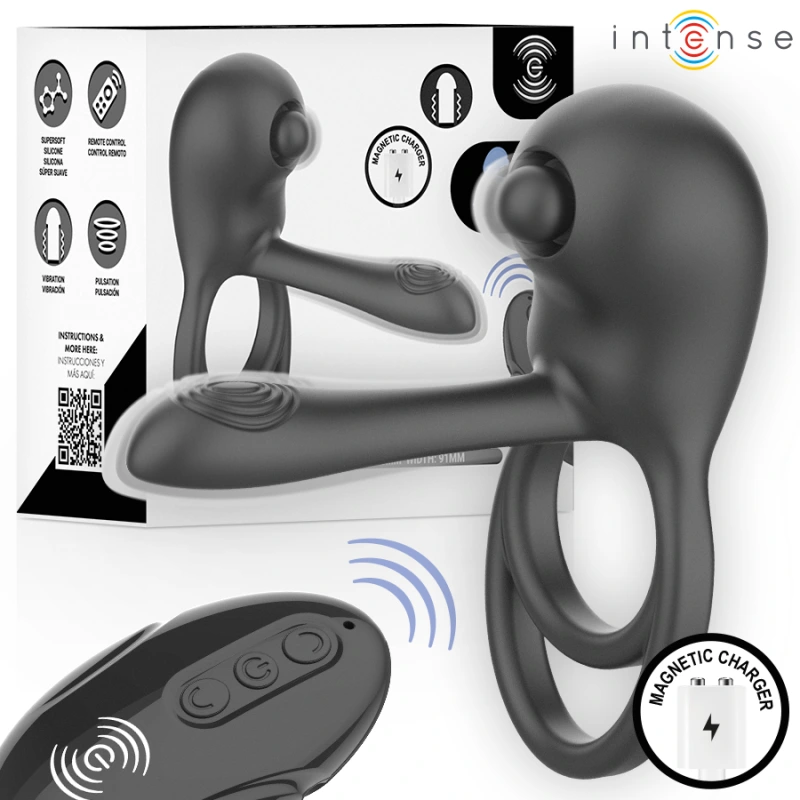 Intense - spike remote control vibrating penis ring