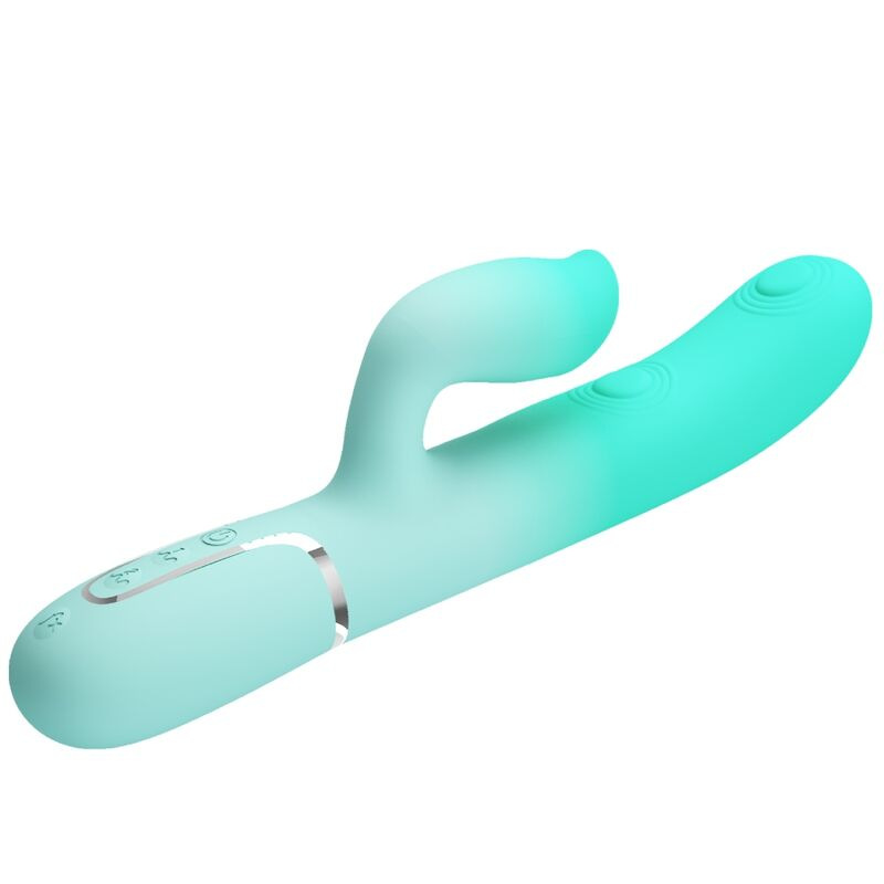 Pretty love - gigi multifunction rabbit vibrator aqua green 6