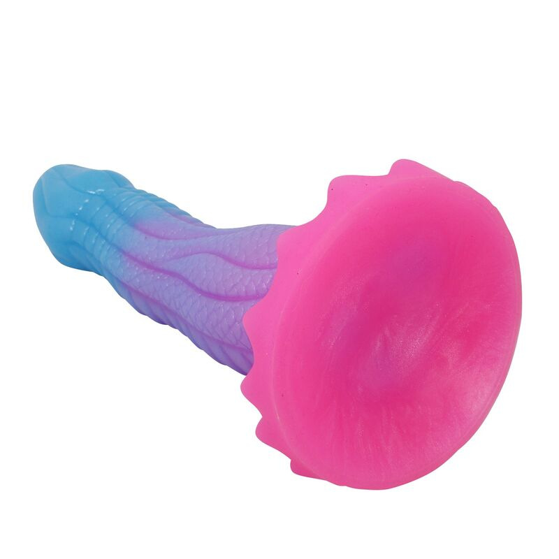 Power monsters - void python fantasy dildo with suction cup 20.5 cm Ø 5.2 cm blue, purple & pink 4