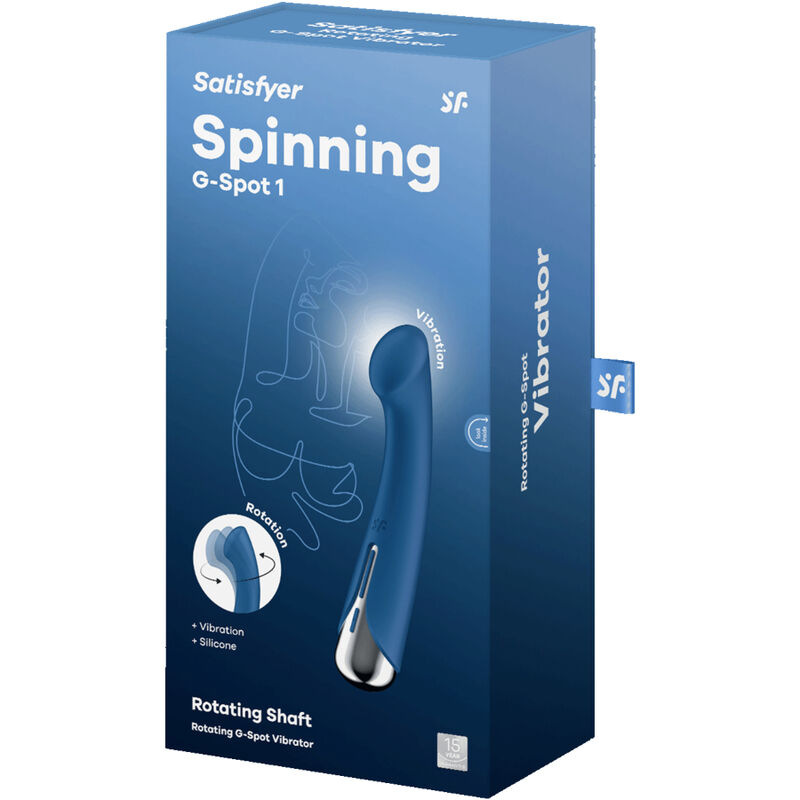 Satisfyer - spinning g-sport 1 rotator vibrator blue 5