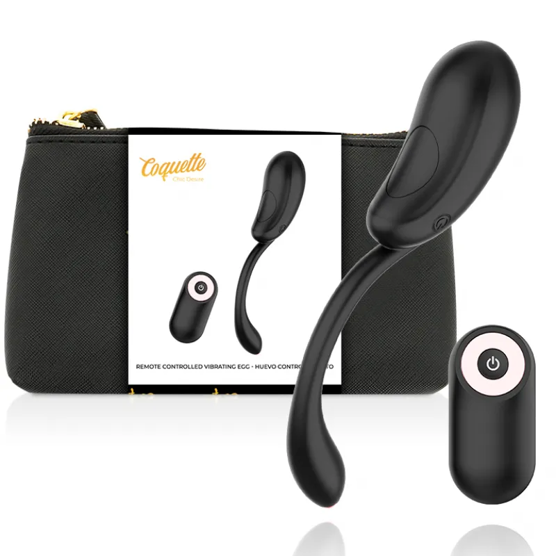 Coquette  Vibrating Egg Remote Control Rechargeable Black/ G