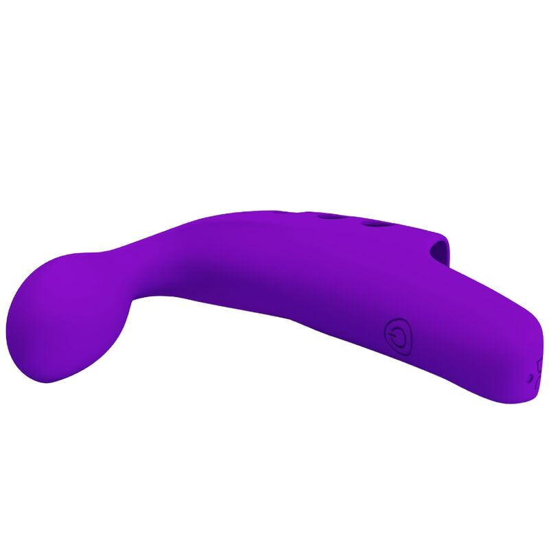 Pretty love - gorgon purple rechargeable finger vibrator 4
